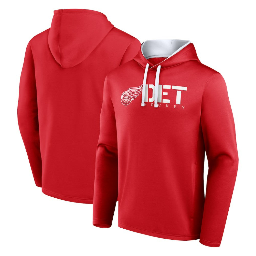 Detroit Red Wings Logo Athletic Head Start Pullover Hoodie - Red - NHL 202179759