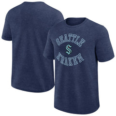 Seattle Kraken Logo Athletic Success T-Shirt - Heather Navy - NHL 202179906