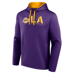 Los Angeles Lakers Logo Athletic Head Start Pullover Hoodie Purple