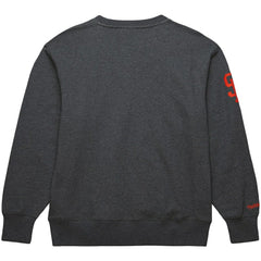 Willie Mays San Francisco Giants Mitchell & Ness Legends Collection Vintage Logo Name & Number Fleece Pullover Sweatshirt - Heather Charcoal - Mitchell & Ness on Sale