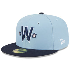 Washington Nationals New Era 2025 City Connect 59FIFTY Fitted Hat - Light Blue/Navy - New Era Discount