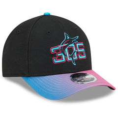 Miami Marlins New Era 2025 City Connect 9FORTY M-Crown Adjustable Hat - Black/Pink - New Era Discount