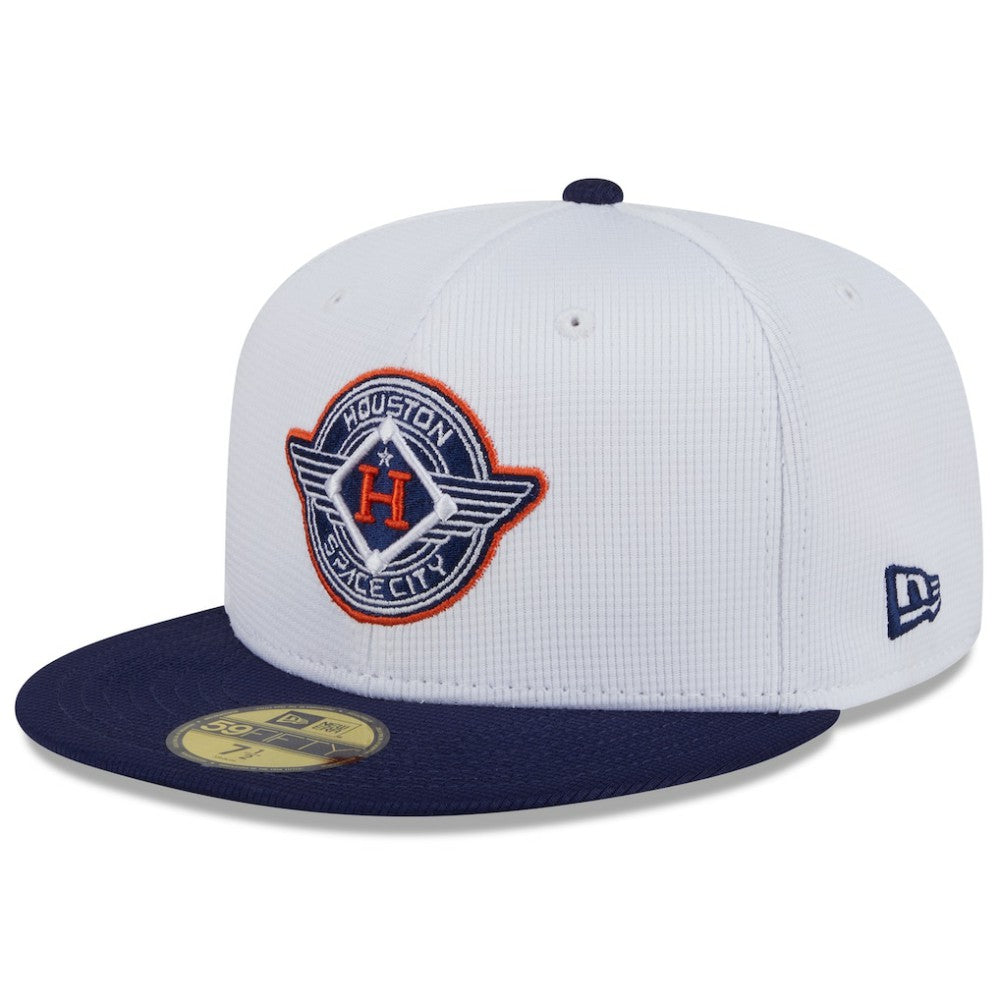 Houston Astros New Era 2025 City Connect Batting Practice 59FIFTY Fitted Hat - White/Navy - New Era Discount