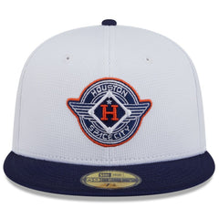 Houston Astros New Era 2025 City Connect Batting Practice 59FIFTY Fitted Hat - White/Navy - New Era Discount