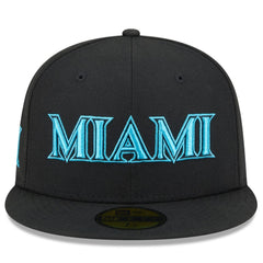 Miami Marlins New Era 2025 City Connect 59FIFTY Fitted Hat - Black - New Era on Sale