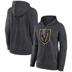Vegas Golden Knights Women's Primary Logo Pullover Hoodie - Charcoal - NHL 202183360