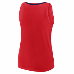 St. Louis Cardinals Logo Athletic Women's Stellar Win V-Neck Tank Top - Red - MLB Lifestyle