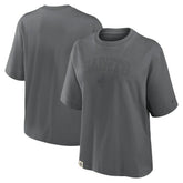 Nike New Orleans Saints Women's Glory Arch Boxy T-Shirt Charcoal