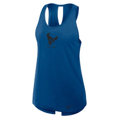 Nike Houston Texans Women's Glory Open-Back Crisscross Dri-FIT Tank Top Navy