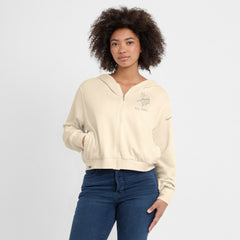 Nike Minnesota Vikings Women's Glory Cropped Full-Zip Hoodie Cream