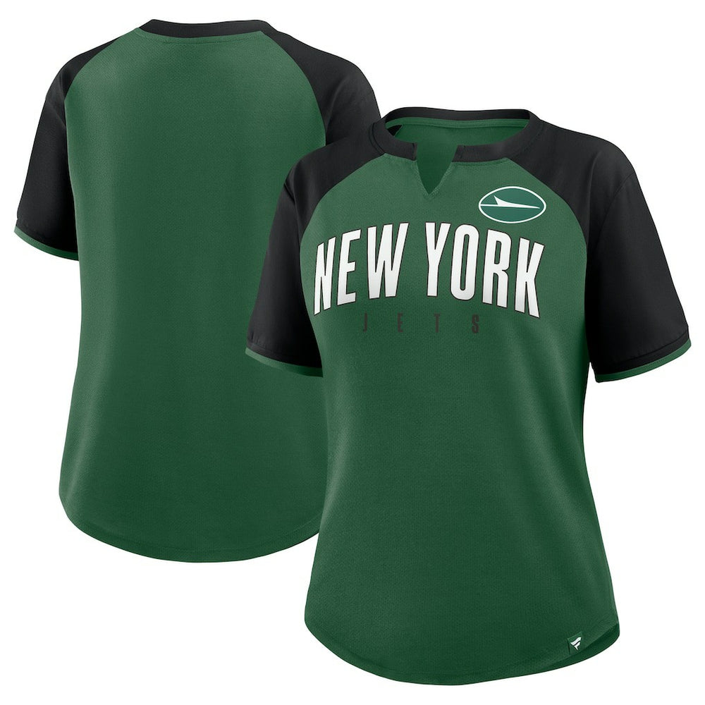 Fanatics New York Jets Women's Height Advantage T-Shirt Green/Black