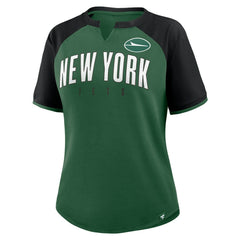 Fanatics New York Jets Women's Height Advantage T-Shirt Green/Black