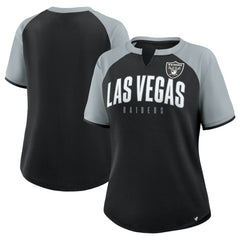 Fanatics Las Vegas Raiders Women's Height Advantage T-Shirt Black/Silver
