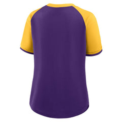 Fanatics Minnesota Vikings Women's Height Advantage T-Shirt Purple/Gold