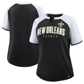 Fanatics New Orleans Saints Women's Height Advantage T-Shirt Black/White