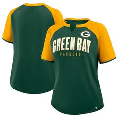Fanatics Green Bay Packers Women's Height Advantage T-Shirt Green/Gold