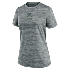 Nike Green Bay Packers Women's Sideline Velocity Dri-FIT T-Shirt Gray