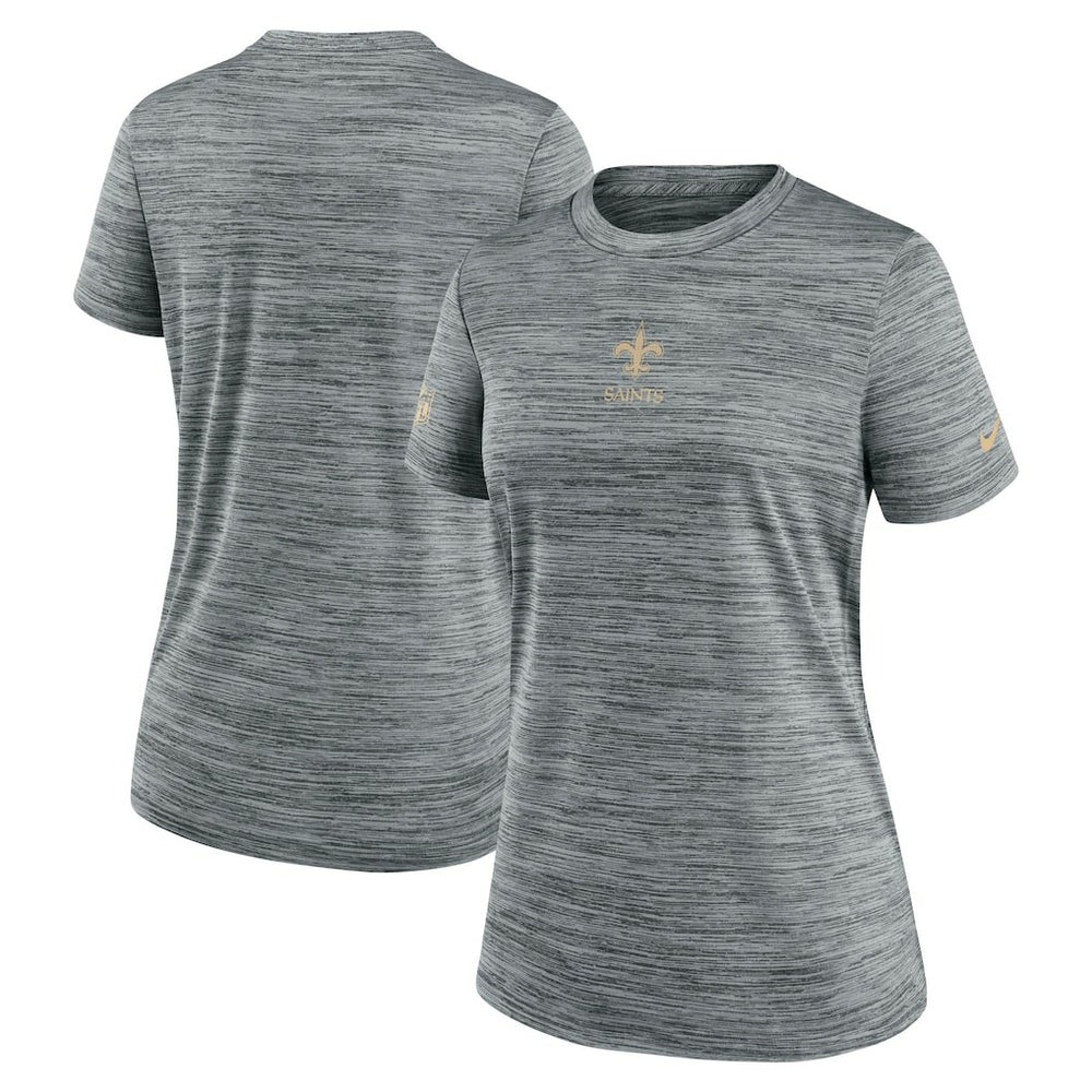 Nike New Orleans Saints Women's Sideline Velocity Dri-FIT T-Shirt Gray