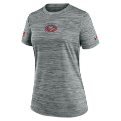 Nike San Francisco 49ers Women's Sideline Velocity Dri-FIT T-Shirt Gray