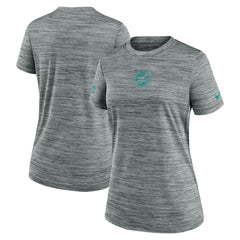 Nike Miami Dolphins Women's Sideline Velocity Dri-FIT T-Shirt Gray