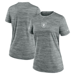 Nike Las Vegas Raiders Women's Sideline Velocity Dri-FIT T-Shirt Gray