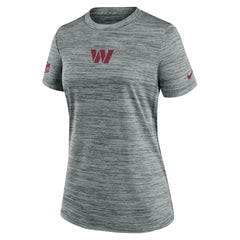 Nike Washington Commanders Women's Sideline Velocity Dri-FIT T-Shirt Gray