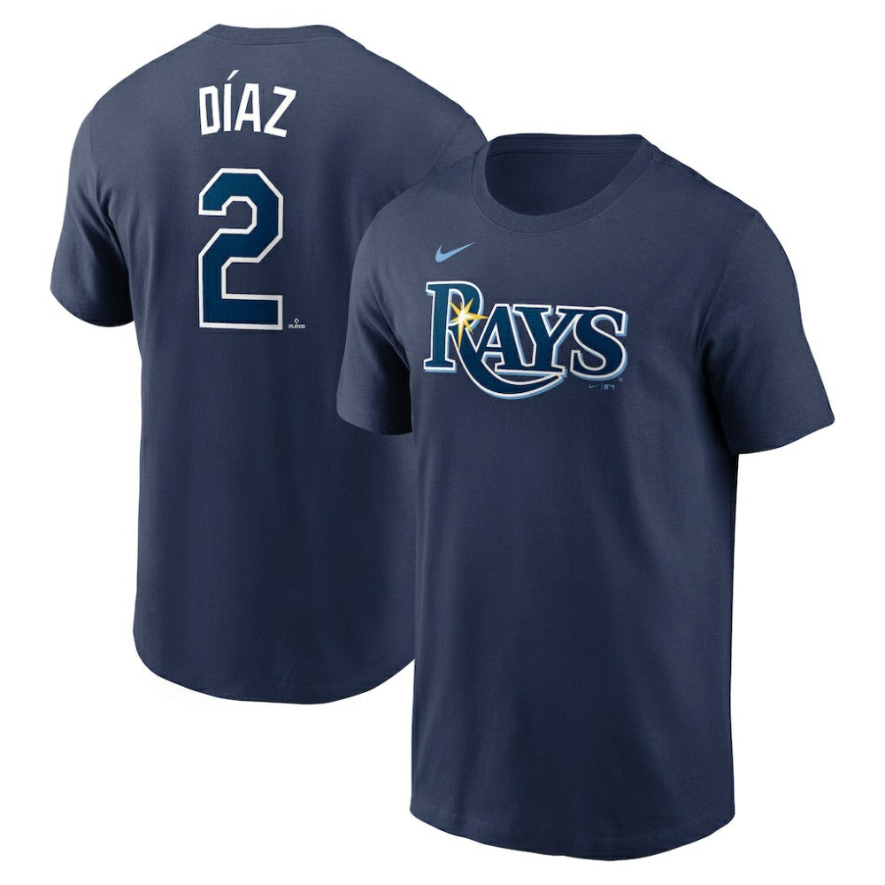 Yandy Diaz Tampa Bay Rays Nike Fuse Name & Number T-Shirt - Navy - Nike on Sale