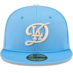 Los Angeles Dodgers New Era City Connect Batting Practice 59FIFTY Fitted Hat - Light Blue - New Era Sale