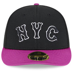 New York Mets New Era City Connect Batting Practice Low Profile 59FIFTY Fitted Hat - Charcoal/Purple - New Era on Sale