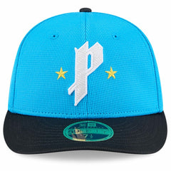 Philadelphia Phillies New Era City Connect Batting Practice Low Profile 59FIFTY Fitted Hat - Neptune Blue/Navy - New Era Discount