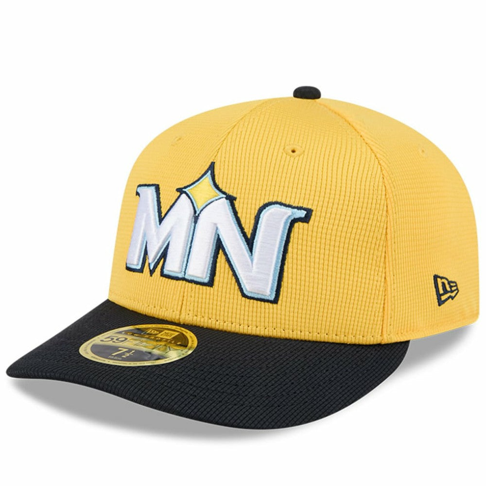 Minnesota Twins New Era City Connect Batting Practice Low Profile 59FIFTY Fitted Hat - Yellow/Black - New Era Discount