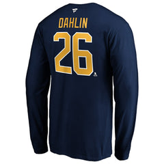 Rasmus Dahlin Buffalo Sabres Fanatics Authentic Stack Name & Number T-Shirt - Navy - NHL 202198416