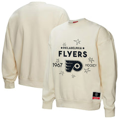 Philadelphia Flyers Mitchell & Ness Women's Logo 3.0 Pullover Sweatshirt - Cream - NHL 202198437