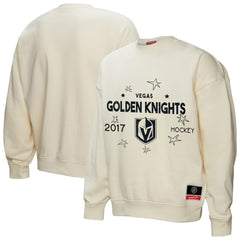 Vegas Golden Knights Mitchell & Ness Women's Logo 3.0 Pullover Sweatshirt - Cream - NHL 202198438