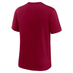 Nike Washington Commanders Playback Logo Tri-Blend T-Shirt Burgundy