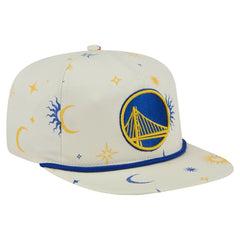 Golden State Warriors Lunar Golfer Snapback Hat for sale Cream | New Era US