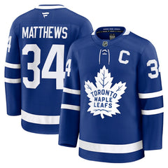 Auston Matthews Toronto Maple Leafs Fanatics Captain Patch Home Premium Jersey - Blue - NHL 202200610