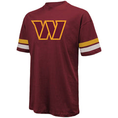 Jayden Daniels Washington Commanders Majestic Threads Name & Number Oversize Fit T-Shirt Burgundy
