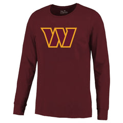Jayden Daniels Washington Commanders Majestic Threads Name & Number Non-Distressed Long Sleeve T-Shirt Burgundy