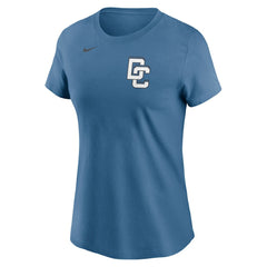James Wood Washington Nationals Nike Women's 2025 City Connect Fuse Name & Number T-Shirt - Blue - Nike Lifestyle