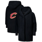 The Best Lounger in the World By Jill Martin Cleveland Cavaliers Unisex Black Oversized Open-Front Hoodie Sweater