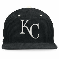 Kansas City Royals Nike Pro Corduroy Structured Snapback Hat - Black - Nike Lifestyle