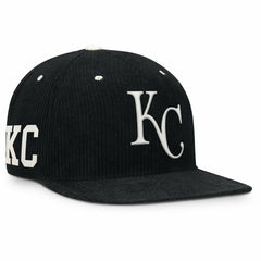 Kansas City Royals Nike Pro Corduroy Structured Snapback Hat - Black - Nike Lifestyle