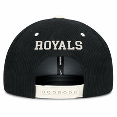 Kansas City Royals Nike Pro Corduroy Structured Snapback Hat - Black - Nike Lifestyle
