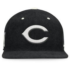 Cincinnati Reds Nike Pro Corduroy Structured Snapback Hat - Black - Nike Discount