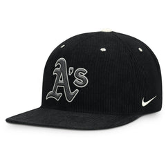 Athletics Nike Pro Corduroy Structured Snapback Hat - Black - Nike Discount