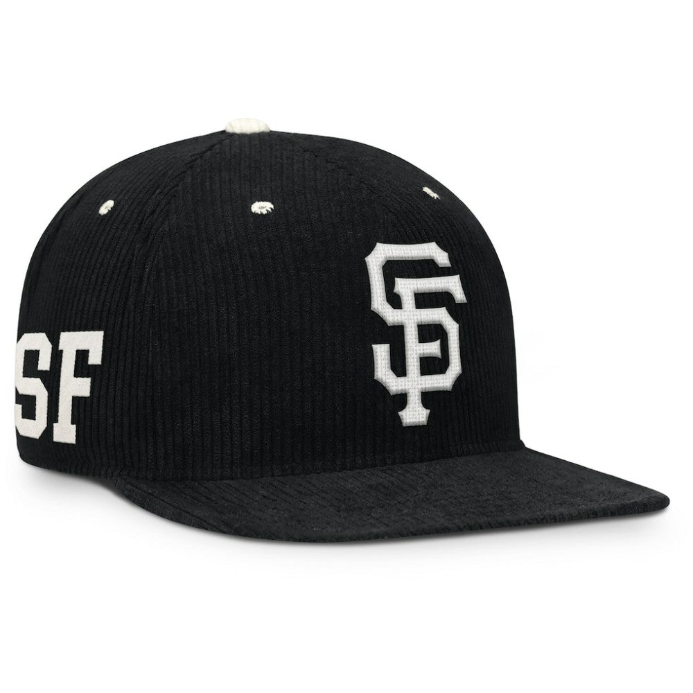 San Francisco Giants Nike Pro Corduroy Structured Snapback Hat - Black - Nike Discount