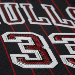 Scottie Pippen Chicago Bulls x DANNIJO Women's Fashion Cropped Basketball Jersey for sale Black | Mitchell & Ness Near Me