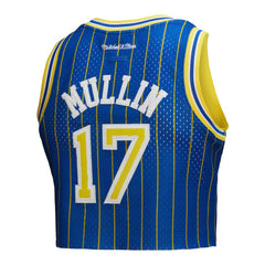 Chris Mullin Golden State Warriors x DANNIJO Women's Fashion Cropped Basketball Jersey for sale Royal | Mitchell & Ness US