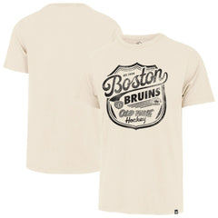 Boston Bruins '47 Poke Check Franklin T-Shirt - Cream - NHL 202209314